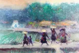 Võ Lăng (Jean Volang) và một trong những bức tranh phong cảnh Việt Nam hiếm gặp trên thị trường quốc tế