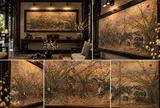 SƠN MÀI XƯA “VAN KY NG” – NHỊP SỐNG LÀNG QUÊ VIỆT TRÊN KHỔ LỚN 80 × 180 CM