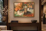 Tranh sơn dầu xưa – ký “Duong”, nguồn từ Pháp