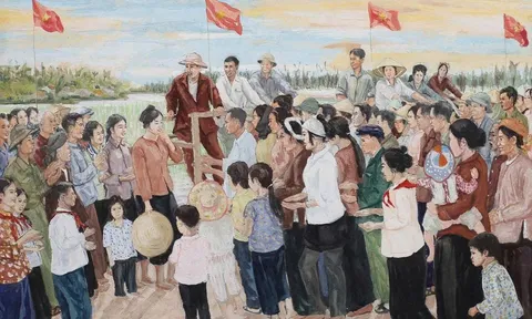 Họa sĩ Văn Giáo và tác phẩm “Bác Hồ về thăm Hưng Yên” (1958)