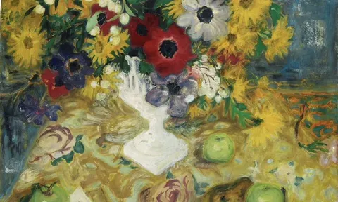 NATURE MORTE AUX FLEURS ET POMMES”: TÁC PHẨM TĨNH VẬT ĐỘC ĐÁO CỦA LÊ PHỔ