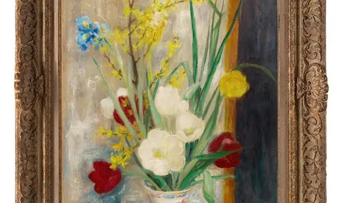 LÊ PHỔ – “BOUQUET DE FLEURS DANS UN VASE”: SẮC HOA RỰC RỠ TRONG NGHỆ THUẬT THẬP NIÊN 1950