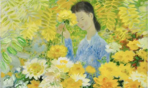 THIẾU NỮ BÊN HOA THƯỢC DƯỢC – LÊ PHỔ VÀ CHẤT THƠ HỘI HỌA