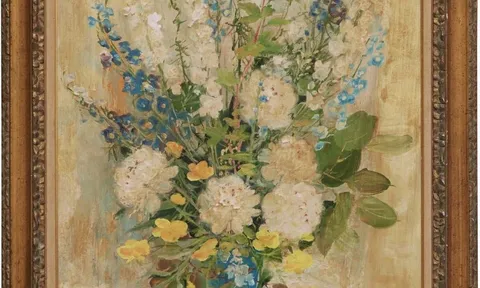 LÊ PHỔ – “PIVOINES ET DELPHINIUMS” (PEONIES AND DELPHINIUMS)