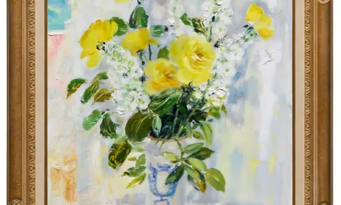 LÊ PHỔ (1907–2001) – “Le vase delft” (Chiếc bình Delft)