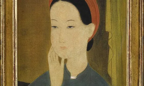 MAI TRUNG THỨ (1906–1980) – “Turban rouge” (Khăn vấn đỏ)