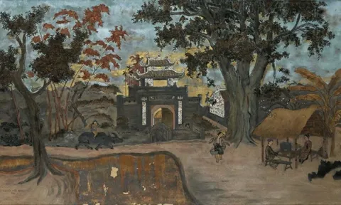 NGUYỄN TIẾN TRINH (1915–1993) – “NGƯỜI CHĂN TRÂU VÀ CÔ GÁNH NƯỚC BÊN CHÙA”