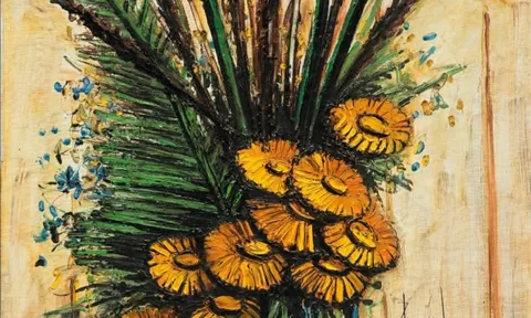 BERNARD BUFFET (1928–1999) – HOA TRONG BÌNH XANH