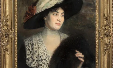 VICTOR TARDIEU – CHÂN DUNG MỘT PHỤ NỮ THANH LỊCH, 1912 – ĐẤU GIÁ THÀNH CÔNG TẠI AGUTTES