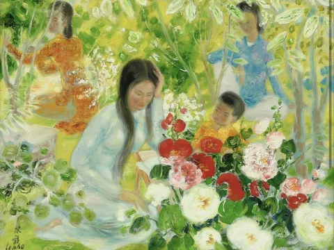 LÊ PHỔ – MẸ VÀ CON CÙNG HAI THIẾU NỮ TRONG VƯỜN: VẺ ĐẸP CHAU CHUỐT VÀ SỨC NÓNG TRÊN THỊ TRƯỜNG QUỐC TẾ