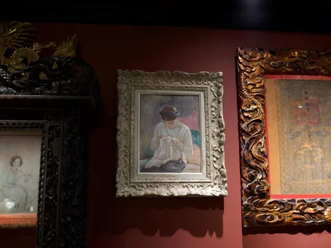 VICTOR TARDIEU CÔ GÁI KHÂU VÁ TRONG TRANH: KHOẢNH KHẮC LẶNG THẦM CỦA ĐÔNG DƯƠNG