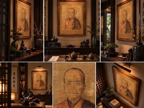 CHÂN DUNG VỊ THIỀN SƯ – MỘT TÁC PHẨM ĐÔNG DƯƠNG VẼ NĂM 1939