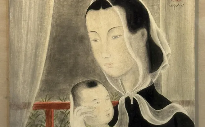 LÊ PHỔ – TÌNH MẪU TỬ NHƯ KHÚC NGÂM THẦM TRONG TRANH LỤA